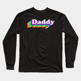 Daddy Gay Daddy Bear Lgbt Rainbow Lgbtq Pride Long Sleeve T-Shirt